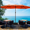 4.6M Patio Double-Sided Umbrella Parasol Outdoor Extra Large Crank Sunshade
