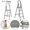 3 4 Tread Step Ladder Folding Aluminum Ladders with Safety Non-Slip Step