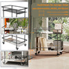 Kitchen Dining Tea Drinks Bar Trolley Alcohol Serving Cart Sofa Side Drink Table