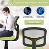 Height Adjustable Armless Mesh Computer Office Chair Y-shaped Lumbar Support