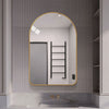 60/70cm Black/Gold Wall Mirror Alum Frame Home Bathroom Glass Mount Vanity Arch