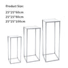 Metal Flower Rack Wedding Party Art Geometric Column Vases Stand Top Props Decor