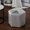 Velvet Padded Stool Dressing Vanity Seat Hexagon Pouffe Footstool Home Furniture