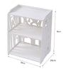 Chic White Wooden 3 Tier Bedside Table Storage Rack Organiser Cabinet Bookcase