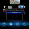 Gaming Computer Desk Ergonomic Racing Table Workstation W/Adjustable PC Support