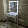 Hollywood Dressing Table with LED Lights Vanity Mirror Fr Make Up Bedroom