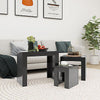 3x Nesting Coffee Tables Engineered Wood Table Furniture Multi Colours vidaXL