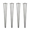 4pcs Hairpin Legs Industrial Metal Hair Pin Table Leg Set Coffee Desk Furniture