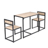 Compact 2 Seater Rustic Breakfast Dining Table and Chairs Kitchen Space Saving
