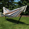 Large Double Brazilian Hammock with Stand Rest Fun Swing Bed Calming Desert Rack