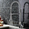 Modern Kitchen Sink Mixer Taps Pull Out Dual Lever Chrome Brass Spray Mono Tap