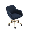 Home Office Study Desk Chair 360° Swivel Height Adjustable Computer Chair Blue