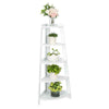 5 Tier Corner Shelf Bookshelf Display Storage Stand Rack Ladder Shelf