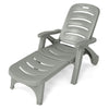 Folding Chaise Lounge Chair Adjustable Patio Reclining Chair Outdoor Sun Lounger