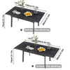 Modern Extendable Dining Table 130-160cm Extending Marble Kitchen Dinner Table