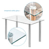 Modern Tempered Glass Dining Tables Kitchen for Dining Room Kitchen 4 Colours