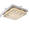 Modern Crystal LED Ceiling Light Bedroom Living Room Chandelier Dimmable +Remote