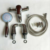 Luxury Bathroom Chrome Sink Bath Filler Tap Shower Mixer Taps with Hand Held