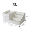 Dressing Table Top Organiser Make Up Holder Storage Box with 2 Sliding Drawers
