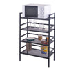 4 Tier Metal Shelf Storage Shelf Cabinet Rack For Kitchen, Living Room, Garage