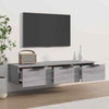 Wall Cabinet Floating TV Unit Media Cabinet Storage Engineered Wood