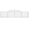 Arched Gabion Baskets 6 pcs 300x30x60/80 Galvanised L2B7