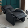 PU Leather Recliner Chairs with Cup Holders Push Back Reclining Sofa Living Room