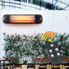 Aluminium Wall Mount Patio Heater Ajustable Power Infrared Outside Garden Warmer