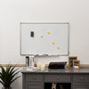 Double Sided Magnetic Whiteboard Aluminum Hanging Board W/ Magnets Pens & Eraser