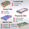 4 in 1 Multi Game Table Set Hockey Foosball Mini Billiards Tennis Indoor Game