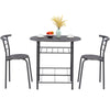 3pcs Dining Table Set and 2 Stools Breakfast Bar for Dining Room/ Kitchen NS