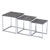 Nest Of 3 Nested Nesting Tables Side End Coffee Table Wooden for Living Room