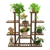 Small Medium Large Multi Tier Tiered Plant Stand Carbonized Shelf Holder Flower