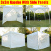 3x3m Gazebo with Side Panels Waterproof Party Event BBQ Tent Marquee Steel Frame