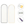 Wall Mounted Full Length Mirror Dressing Home Oval Bedroom Mirror Metal Frame UK