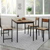 Dining Table Chair Bench Set 4 Seater Kitchen Furniture Steel Frame NS