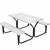 Outdoor Picnic Table and Bench Set Heavy-Duty Garden Furniture Gathering/Part