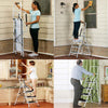 Folding 2 3 4 Step Ladder Safety Non Slip Mat Tread Foldable Kitchen Home DIY