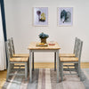 New Solid Wood Dining Table and 4 Chairs Set Home Kitchen Furniture 4 Colours