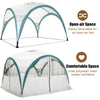 Large Outdoor Gazebo Dome Sun Shelter Party Tent for Garden Camping Shade