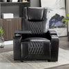 Electric Recliner Chair Lighting Gaming Home Theater Seating Leather Sofa QW