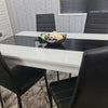 Dining Table Set and 6 4 black white Leather chairs kitchen table set of 4 or 6