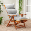 Grey High Back Seat Chair Pad Cushion Garden Seat Pads Pillow Outdoor&Indoor UK