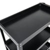 3 Tier Garage Mechanics Workshop Tool Trolley Storage Tray Shelf Wheeled Cart UK