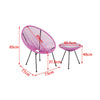 Three-Piece Rattan Garden Furniture 2 Seat Bistro Table Chair Outdoor Patio Set