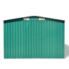 Garden Storage Shed Green Metal 257x205x178 P6U5