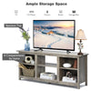 TV Stand for TVs up to 65 Inches Wooden Modern TV Console Table W/6 Open Storage