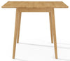 Small Solid Wooden Drop Leaf Dining Table and 4 Chairs Set in Oak Finish Kitchen