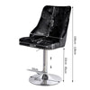 Crushed Velvet Bar Chair Swivel Kitchen Stool Barstool Armchair with Chrome Base