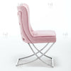 Vanquish Premium Button Back Velvet Dining Chair Brampton Cross Legs Chrome 2023